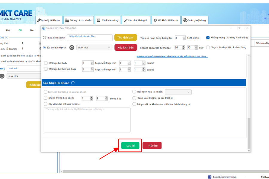 hướng dẫn nuôi via facebook trust cao 