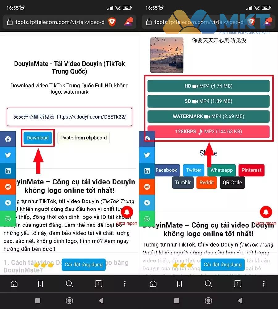 Hướng dẫn tải video Douyin không logo