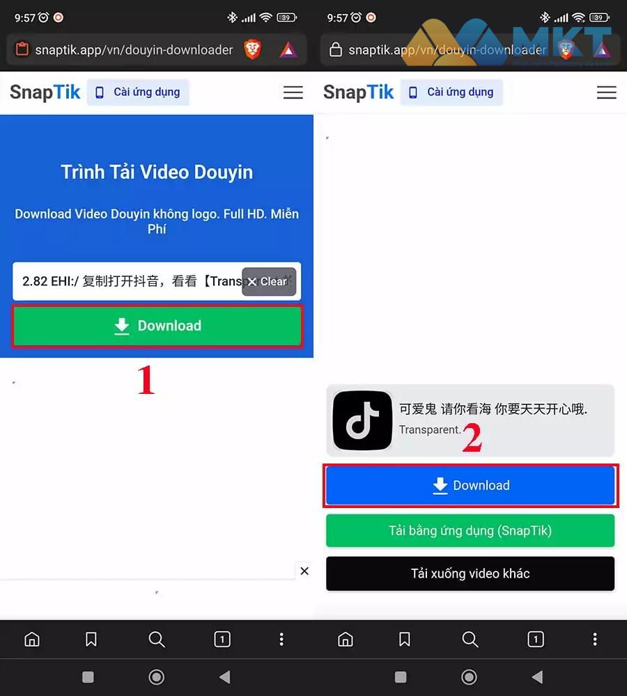 Tải video Douyin không logo