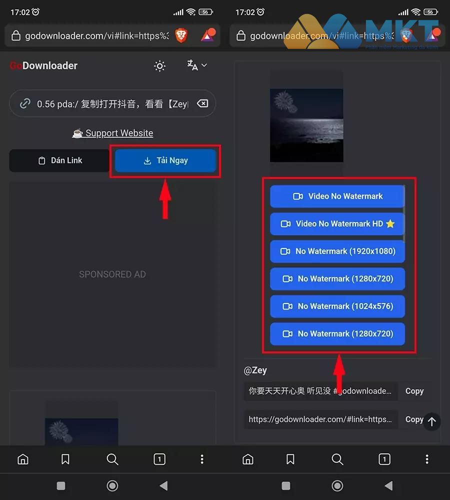Tải video Douyin không logo
