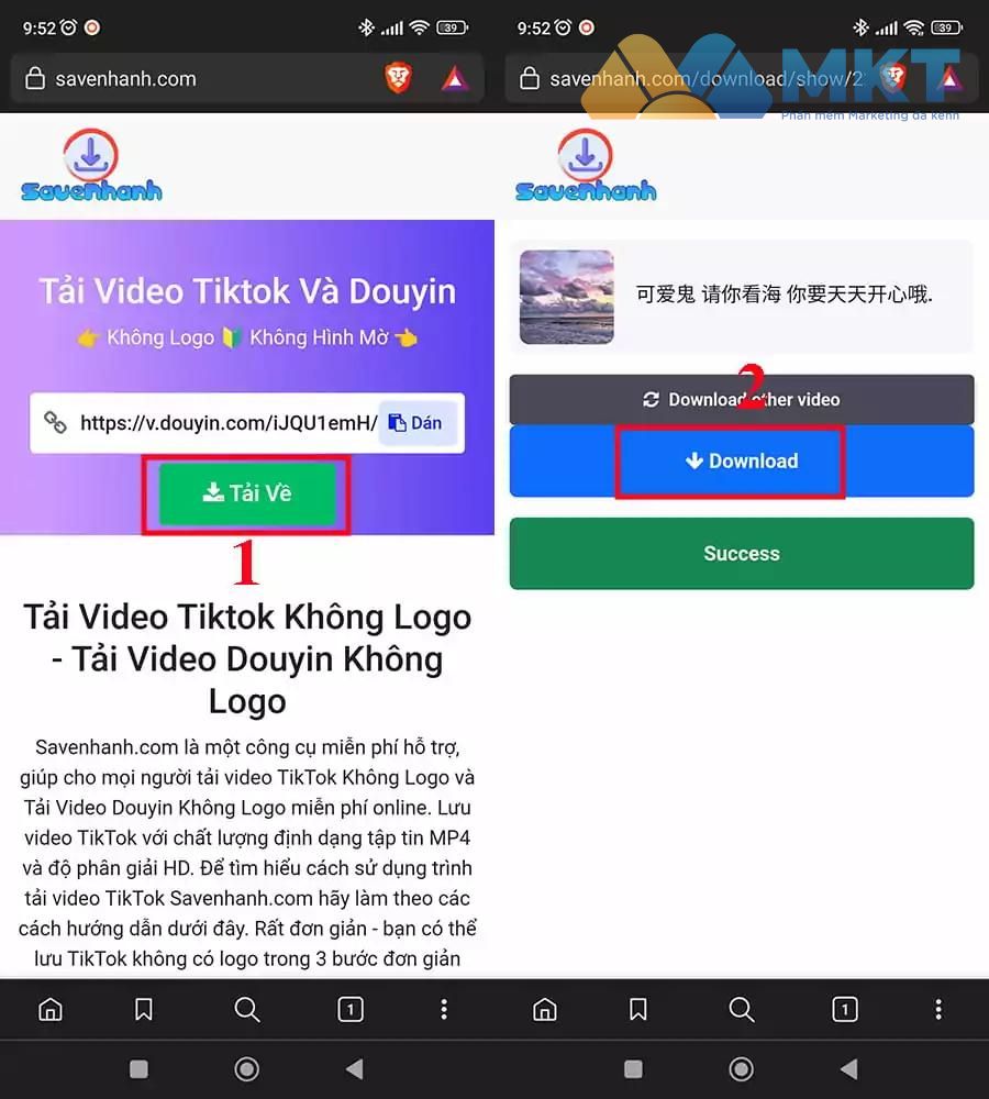 Tải video Douyin không logo