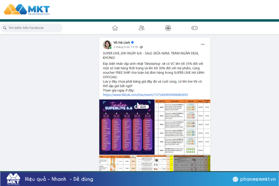 Kịch bản livestream bán hàng